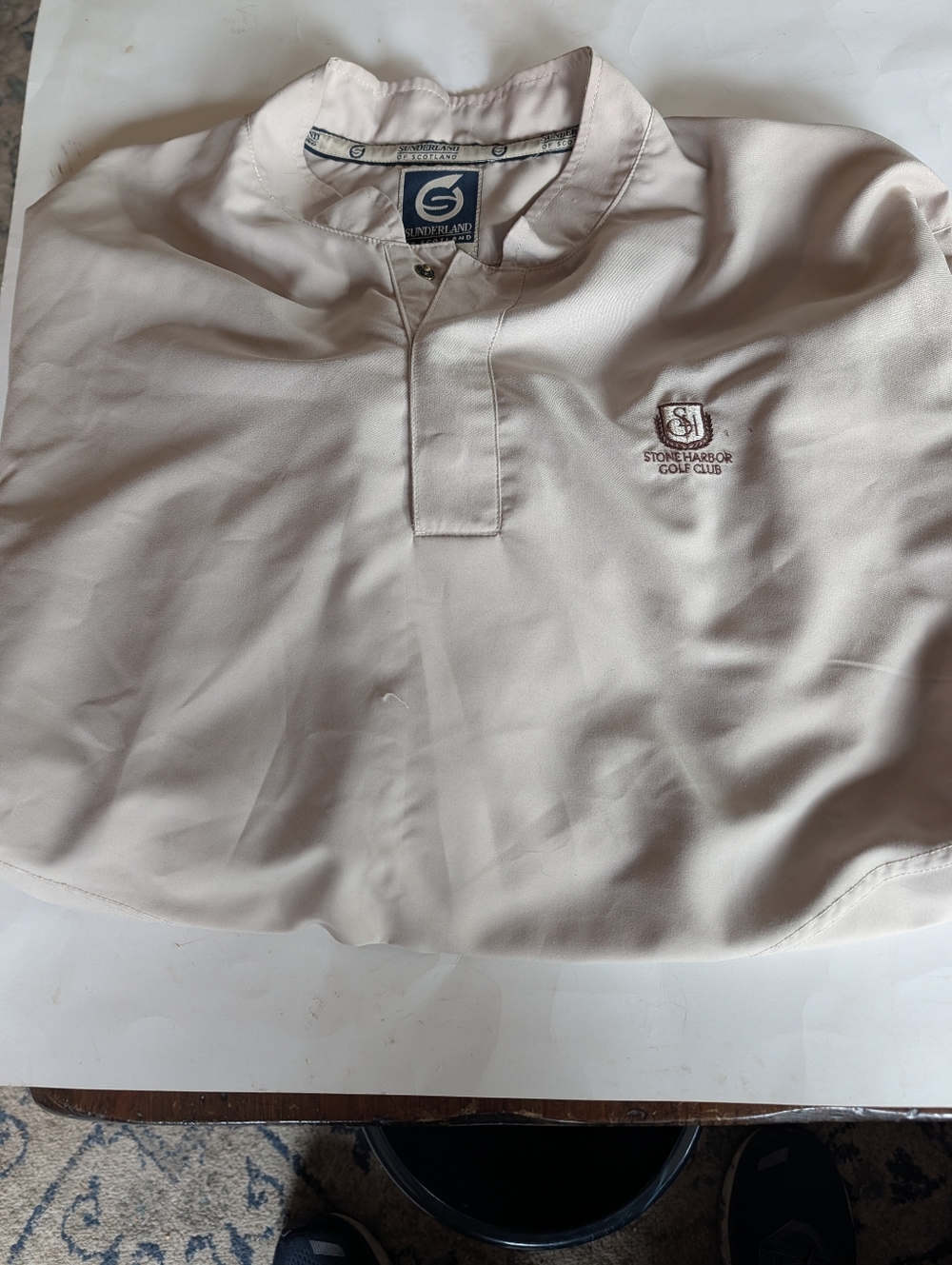 Sunderland Mens Quarter Snap Pullover Size Large